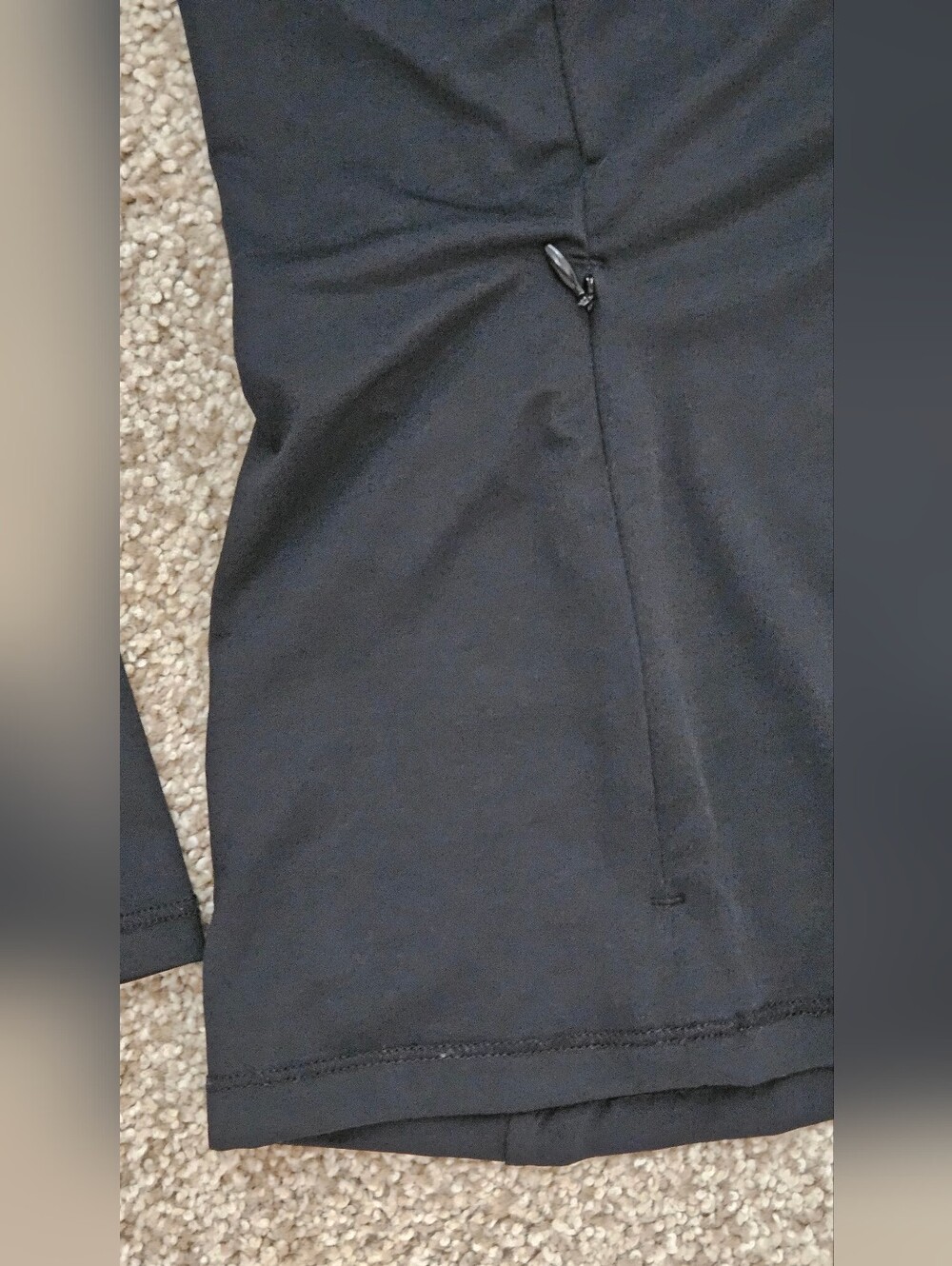 Title Nine Black Zip Hoodie with White Logo Detail - Picture 5 of 6